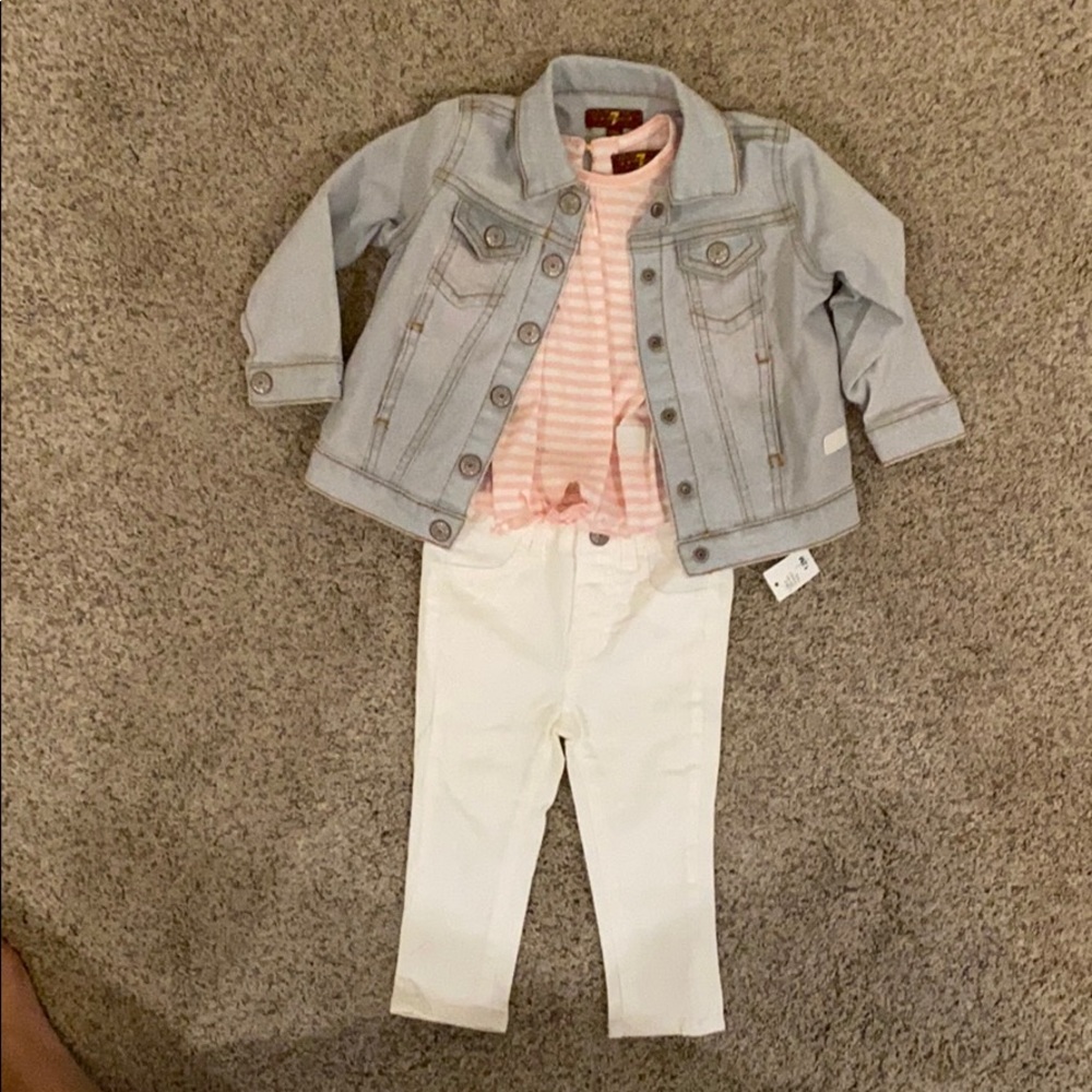 7 for All Mankind / girl’s set / baby girl / 12 M